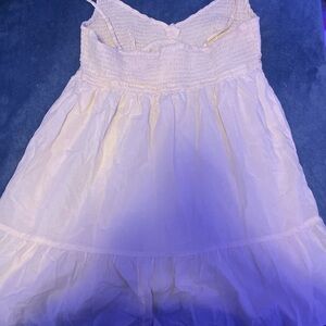 Aeropostale White Smocked Top